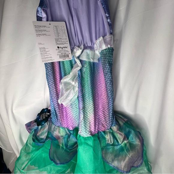 Disney Princess The Little Mermaid Ariel Girls Costume Size Medium (7/8) NWT - Picture 3 of 11